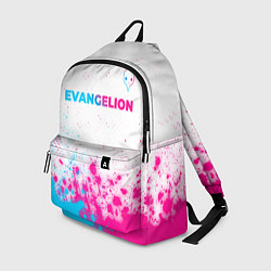 Рюкзак Evangelion neon gradient style: символ сверху, цвет: 3D-принт