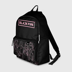 Рюкзак Blackpink - art contour, цвет: 3D-принт