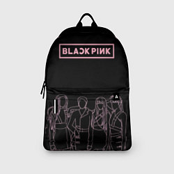 Рюкзак Blackpink - art contour, цвет: 3D-принт — фото 2