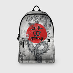 Рюкзак Dragon - white grunge, цвет: 3D-принт — фото 2