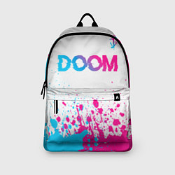 Рюкзак Doom neon gradient style: символ сверху, цвет: 3D-принт — фото 2
