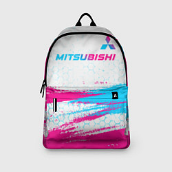 Рюкзак Mitsubishi neon gradient style: символ сверху, цвет: 3D-принт — фото 2
