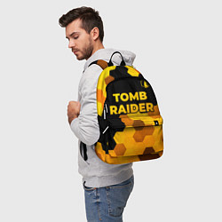 Рюкзак Tomb Raider - gold gradient: символ сверху, цвет: 3D-принт — фото 2