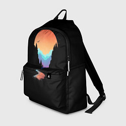 Рюкзак Неоновое солнце SynthWave, цвет: 3D-принт