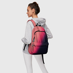 Рюкзак Градиент темно-розовый, цвет: 3D-принт — фото 2