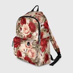 Рюкзак Розы паттерн, цвет: 3D-принт