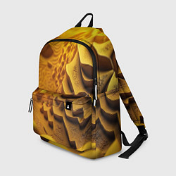 Рюкзак Желтая объемная абстракция, цвет: 3D-принт