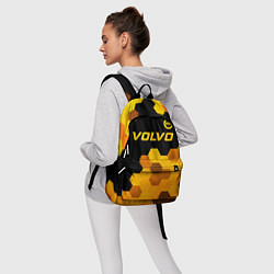 Рюкзак Volvo - gold gradient: символ сверху, цвет: 3D-принт — фото 2