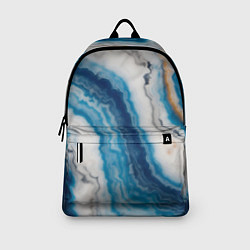 Рюкзак Узор волна голубой океанический агат, цвет: 3D-принт — фото 2