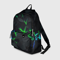 Рюкзак Зеленые и синие плиты, цвет: 3D-принт