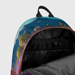 Рюкзак Цветочный луг, цвет: 3D-принт — фото 2