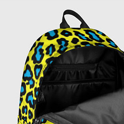 Рюкзак Кислотный леопард паттерн, цвет: 3D-принт — фото 2