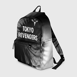 Рюкзак Tokyo Revengers glitch на темном фоне: символ свер, цвет: 3D-принт