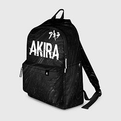 Рюкзак Akira glitch на темном фоне: символ сверху, цвет: 3D-принт