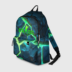 Рюкзак CS GO green texture logo, цвет: 3D-принт