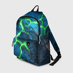 Рюкзак Разлом зеленых плит, цвет: 3D-принт