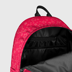 Рюкзак Маленькие звёздочки красно-розовый, цвет: 3D-принт — фото 2