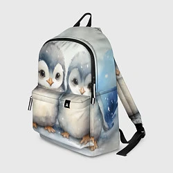 Рюкзак Милые пингвины акварель, цвет: 3D-принт