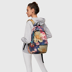 Рюкзак Водянная лилия лотосы кувшинки, цвет: 3D-принт — фото 2