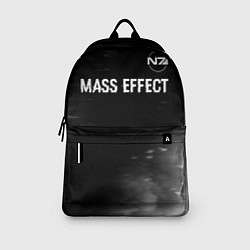 Рюкзак Mass Effect glitch на темном фоне: символ сверху, цвет: 3D-принт — фото 2
