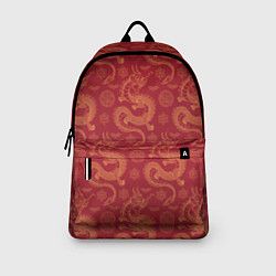 Рюкзак Dragon red pattern, цвет: 3D-принт — фото 2