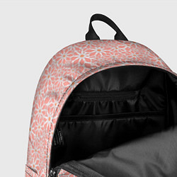 Рюкзак Цветочный паттерн нежный персиковый, цвет: 3D-принт — фото 2