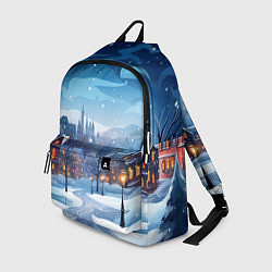 Рюкзак Новогодний город, цвет: 3D-принт