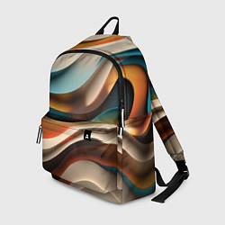 Рюкзак Волнистая объёмная текстура - нейросеть, цвет: 3D-принт