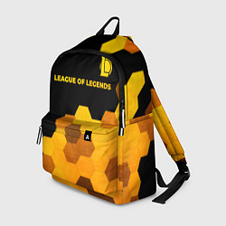 Рюкзак League of Legends - gold gradient: символ сверху, цвет: 3D-принт