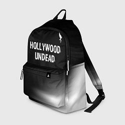 Рюкзак Hollywood Undead glitch на темном фоне посередине, цвет: 3D-принт