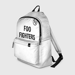 Рюкзак Foo Fighters glitch на светлом фоне посередине, цвет: 3D-принт
