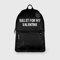 Рюкзак Bullet For My Valentine glitch на темном фоне посе, цвет: 3D-принт — фото 2