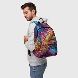 Рюкзак Витиеватый разноцветный абстрактный узор, цвет: 3D-принт — фото 2