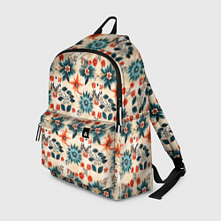 Рюкзак Цветочный узор паттерн, цвет: 3D-принт