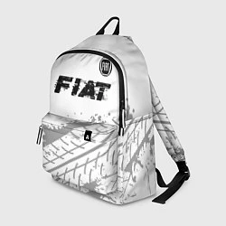 Рюкзак Fiat speed на светлом фоне со следами шин посереди, цвет: 3D-принт