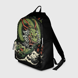 Рюкзак Символ года зеленый дракон, цвет: 3D-принт