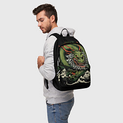 Рюкзак Символ года зеленый дракон, цвет: 3D-принт — фото 2
