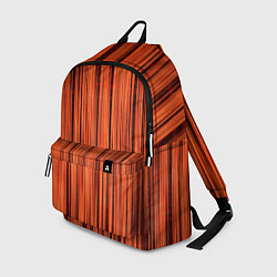 Рюкзак Абстрактные полосы красно-оранжевый, цвет: 3D-принт
