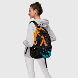 Рюкзак Half Life logo краски, цвет: 3D-принт — фото 2