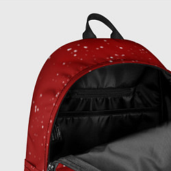 Рюкзак Текстура снежинок на красном фоне, цвет: 3D-принт — фото 2