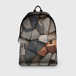 Рюкзак Серые камни, цвет: 3D-принт — фото 2