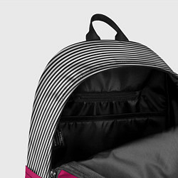Рюкзак Узор из красного и черно-белых полос, цвет: 3D-принт — фото 2