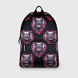 Рюкзак Паттерн с волками и сердечками, цвет: 3D-принт — фото 2