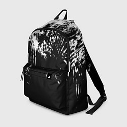 Рюкзак Черно-белый гранж текстуры дерева, цвет: 3D-принт