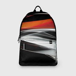 Рюкзак Оранжевая и металлическая абстракция, цвет: 3D-принт — фото 2