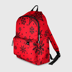 Рюкзак Праздничный снег, цвет: 3D-принт