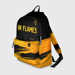 Рюкзак In Flames - gold gradient посередине, цвет: 3D-принт
