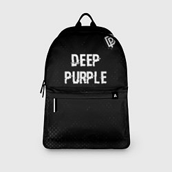 Рюкзак Deep Purple glitch на темном фоне посередине, цвет: 3D-принт — фото 2