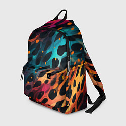 Рюкзак Разноцветный леопардовый паттерн, цвет: 3D-принт