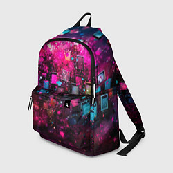 Рюкзак Летящие абстрактные кубики, цвет: 3D-принт